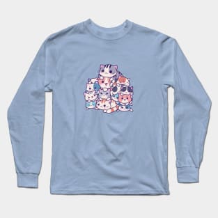 Leaning tower of cats Long Sleeve T-Shirt